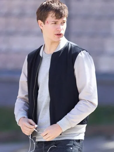 Ansel Elgort Baby Driver Bomber Jacket