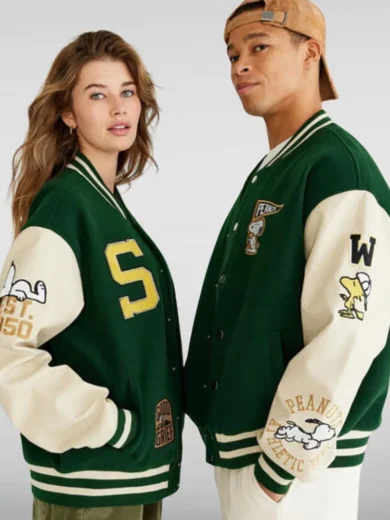 Aéropostale Snoopy Varsity Jacket