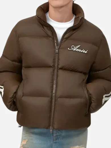 Amiri Bones Down Brown Jacket
