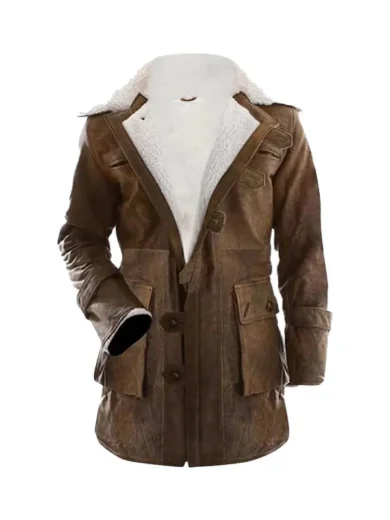 Batman Dark Knight Rises Bane Shearling Coat