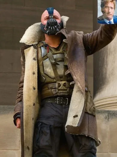 Batman Dark Knight Rises Bane Shearling Coat