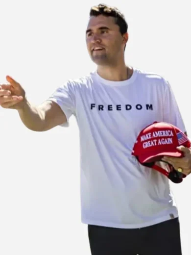 Charlie Kirk Freedom White T-shirt