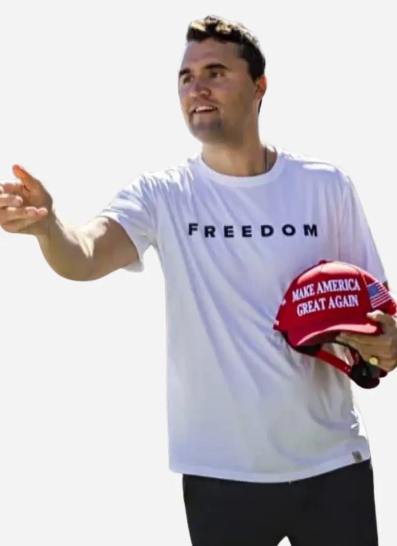 Charlie Kirk Freedom White T-shirt