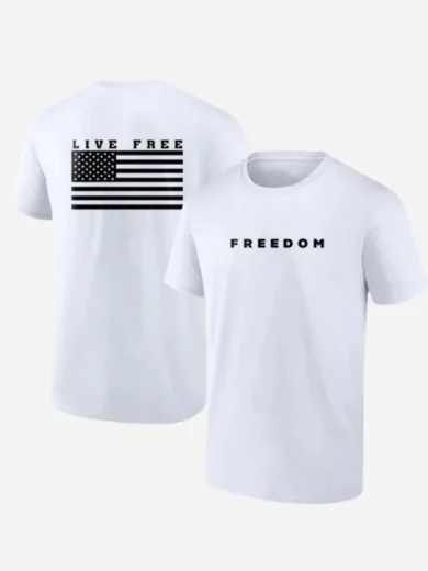 Charlie Kirk Freedom White T-shirt