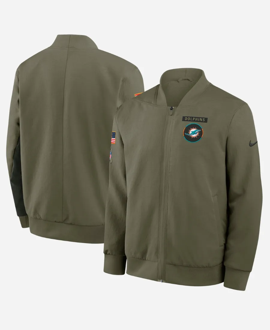 Dolphins Salute to Service Bomber Jacket