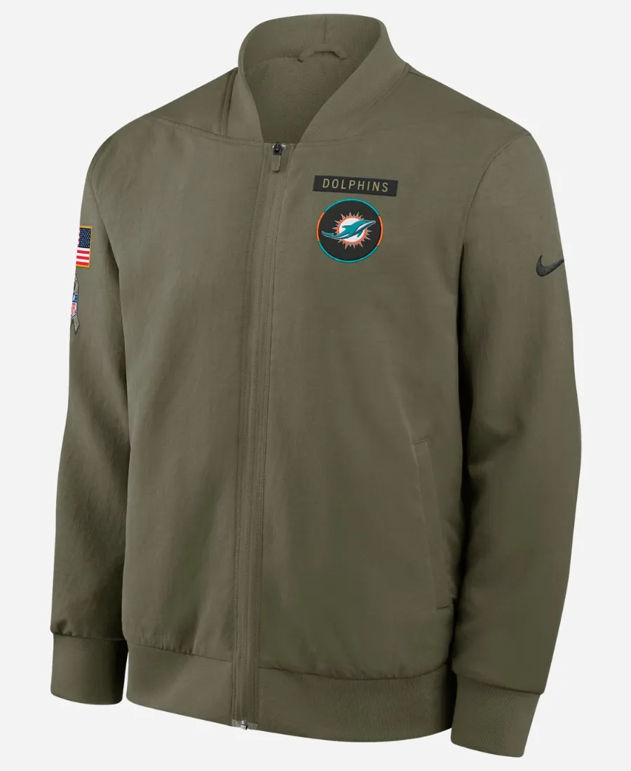 Dolphins Salute to Service Bomber Jacket
