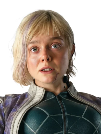 Elle Fanning Predator Badlands Jacket