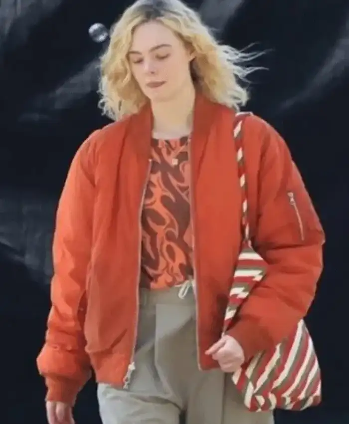 Elle Fanning Margo’s Got Money Troubles Bomber Jacket