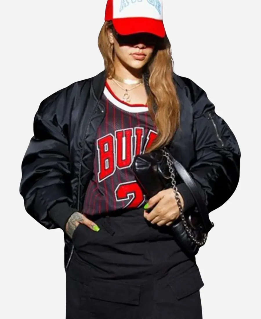 Rihanna F1 Race Las Vegas Bomber Jacket