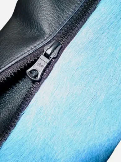 Jamie Mcfarland Leather Pony Fur Jacket