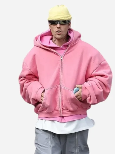 Justin Bieber Pink Hoodie