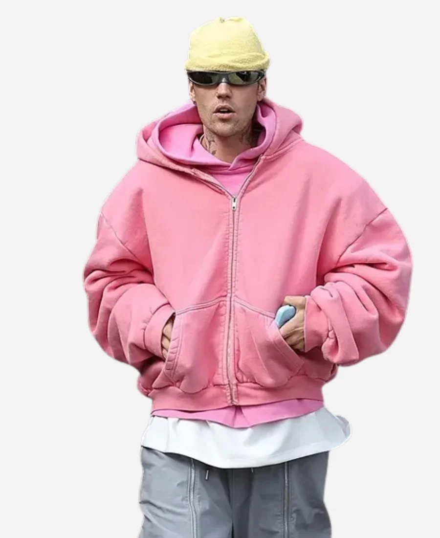 Justin Bieber Pink Hoodie