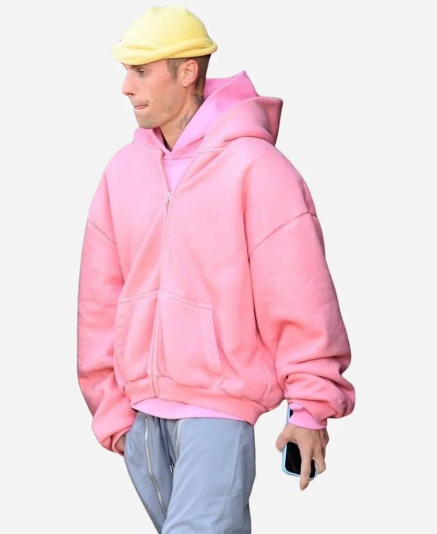Justin Bieber Pink Hoodie