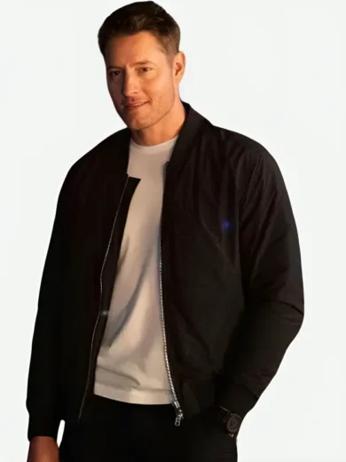 Justin Hartley Tracker S02 Black Bomber Jacket