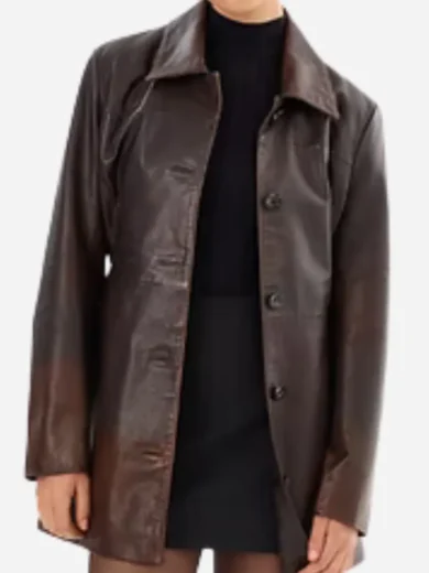Lala Dominguez NCIS Origins S01 Brown Coat
