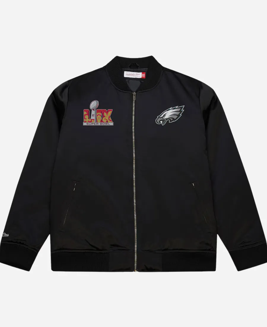 Mitchell & Ness Eagles Super Bowl LIX Champions Bomber Jacket