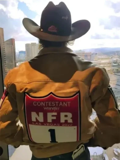 Men’s Nfr Las Vegas Logan Hay Leather Jacket