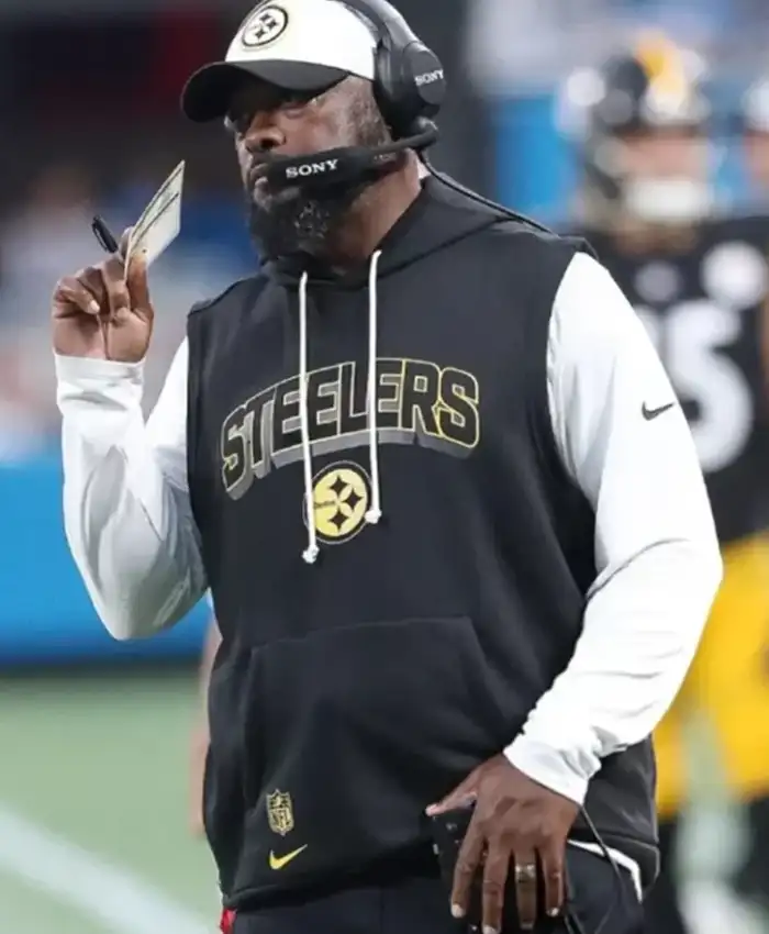 Mike Tomlin Steelers Sideline Sleeveless Hoodie
