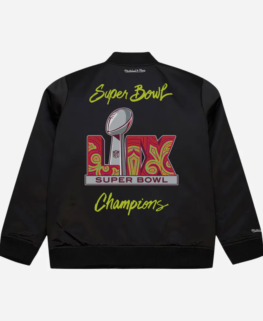 Mitchell & Ness Eagles Super Bowl LIX Champions Bomber Jacket