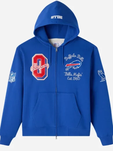 OVO Buffalo Bills Waffle Lined Hoodie