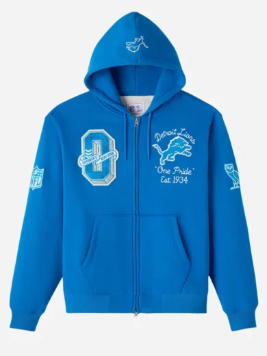 OVO Detroit Lions Waffle Lined Hoodie