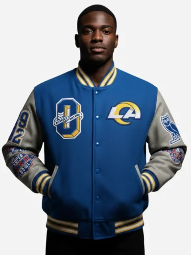 OVO Los Angeles Rams Varsity Jacket