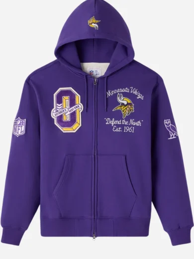 OVO Minnesota Vikings Waffle Lined Hoodie