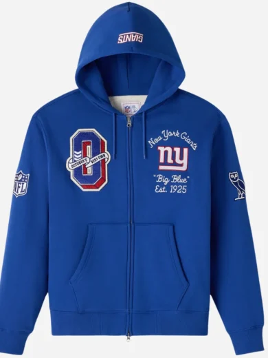 OVO New York Giants Waffle Lined Hoodie