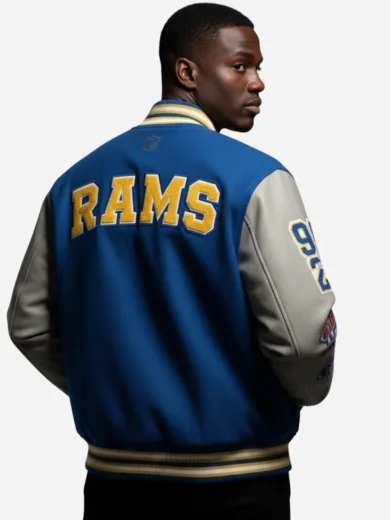 OVO Los Angeles Rams Varsity Jacket