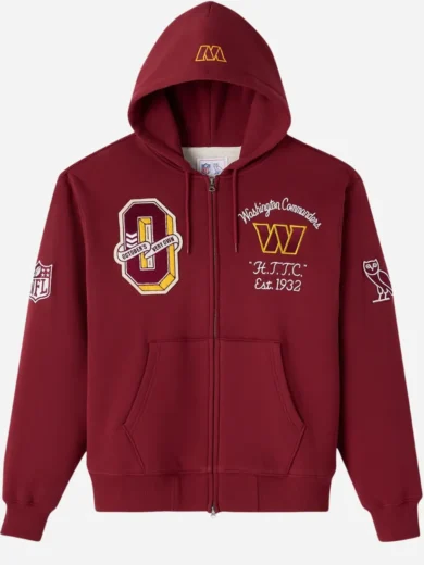 OVO Washington Commanders Waffle Lined Hoodie