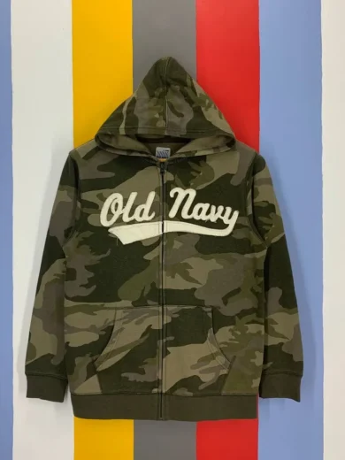 Old Navy Camo Zip-Up Hoodie