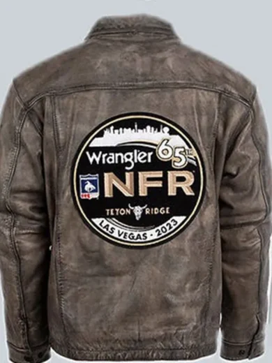 NFR Las Vegas Leather Jacket