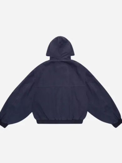 Shinzo Shige 15oz Navy Canvas Clasp Bomber Jacket