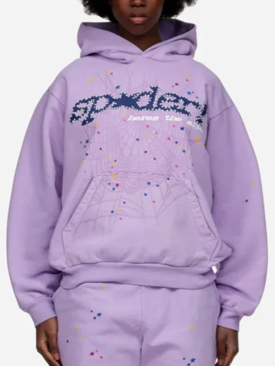 Sp5der Acai Purple Hoodie