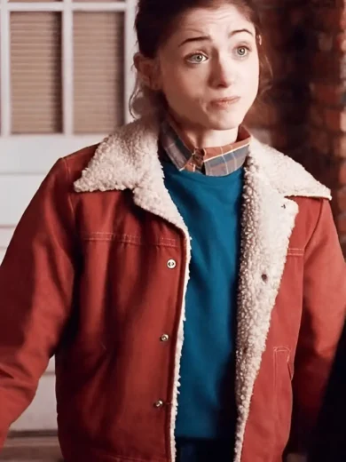 Stranger Things Nancy Wheeler Red Sherpa Jacket