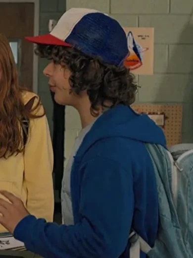 Stranger Things S02 Gaten Matarazzo Blue Hoodie