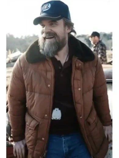 Stranger Things S05 Jim Hopper Brown Parka Jacket