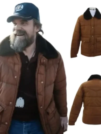 Stranger Things S05 Jim Hopper Brown Parka Jacket