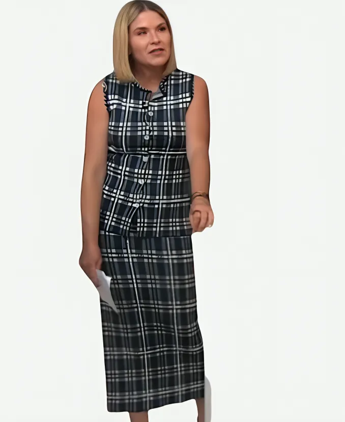 Jenna Bush Hager The Today Show Plaid Top