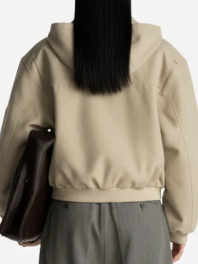 Shinzo Shige Khaki 15oz Canvas Clasp Bomber Jacket