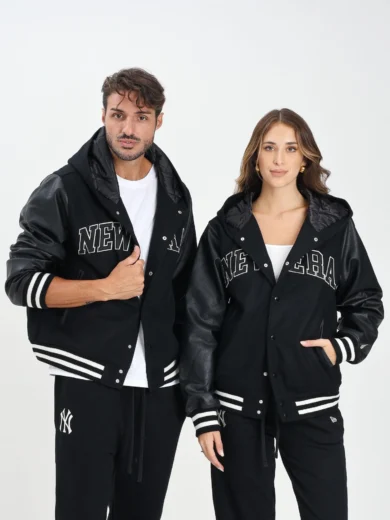 NEW ERA Varsity Bomber Jacket New Era Black for Men and Women