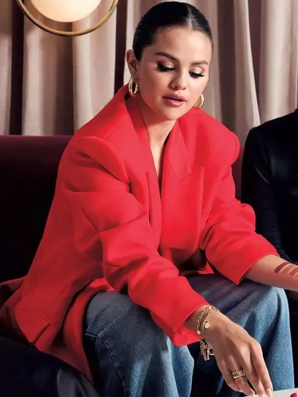 Selena Gomez Red Blazer