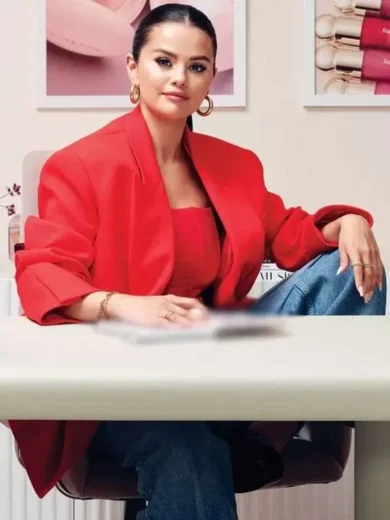 Selena Gomez Red Blazer