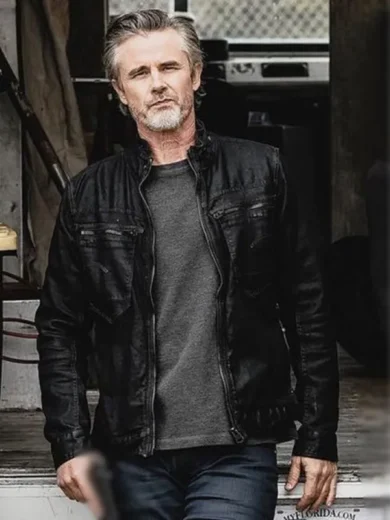 72 Hours 2024 Sam Trammell Black Leather Jacket