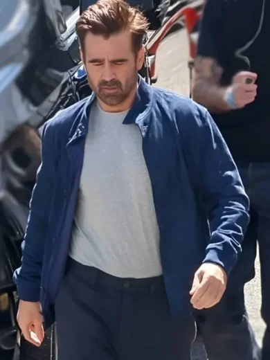 A Big Bold Beautiful Journey 2025 Colin Farrell Blue Suede Jacket