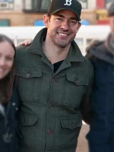 A Quiet Place Day One 2024 John Krasinski Green Jacket