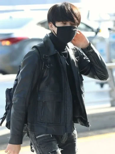 Jungkook Leather Jacket