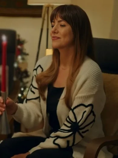 A Novel Noel 2024 Julie Gonzalo Floral Cardigan