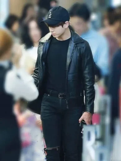 Jungkook Leather Jacket