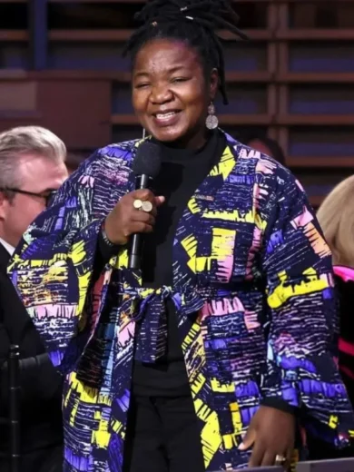 2025 TIME100 Gala Angeline Murimirwa Printed Robe